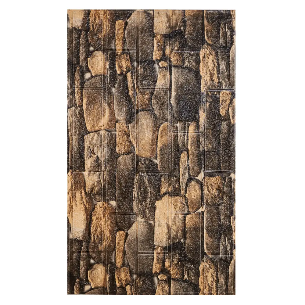 Фото 6 Панель ПВХ Lako decor Каменная кладка 6000x700мм 4.2м² 1шт коричнево-черный Фото 6 Панель ПВХ Lako decor Каменная кладка 6000x700мм 4.2м² 1шт коричнево-черный
