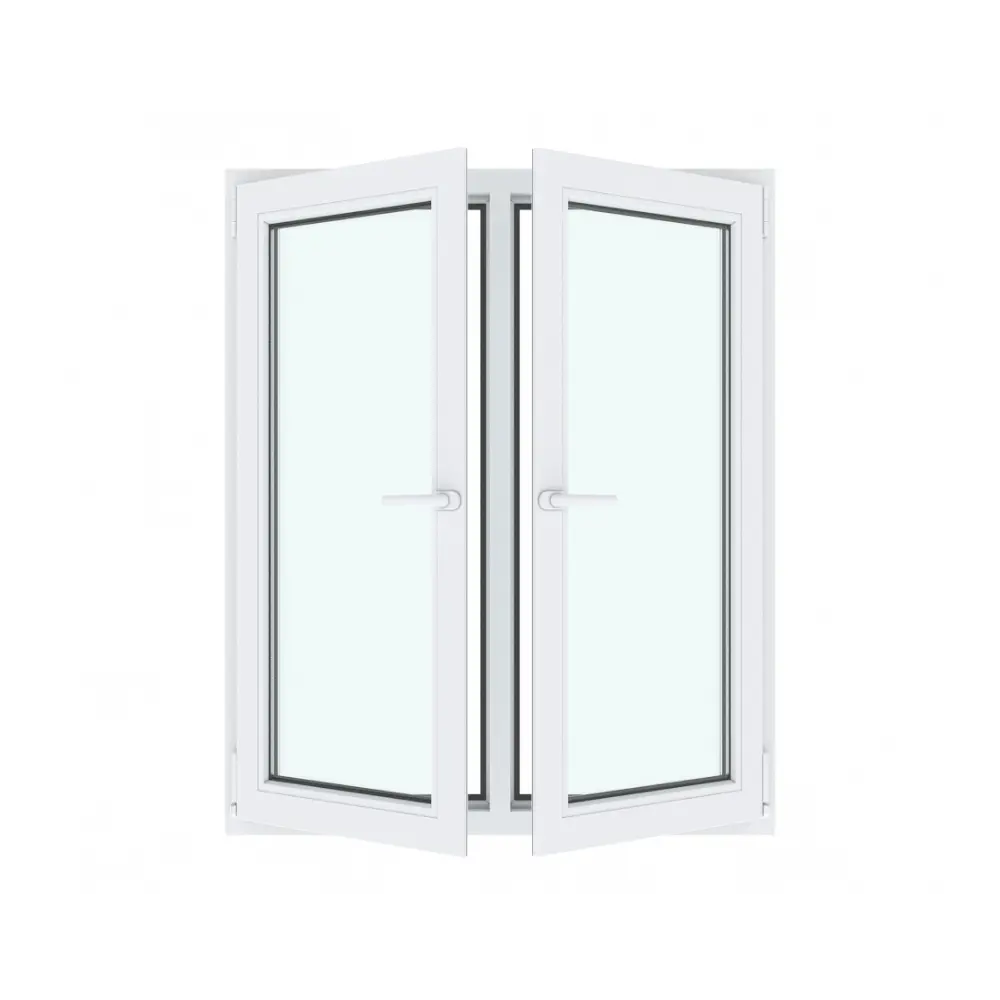 Фото 2 Пластиковое окно Амега ПВХ левое поворотное/правое поворотно-откидное 120x100см однокамерный белый