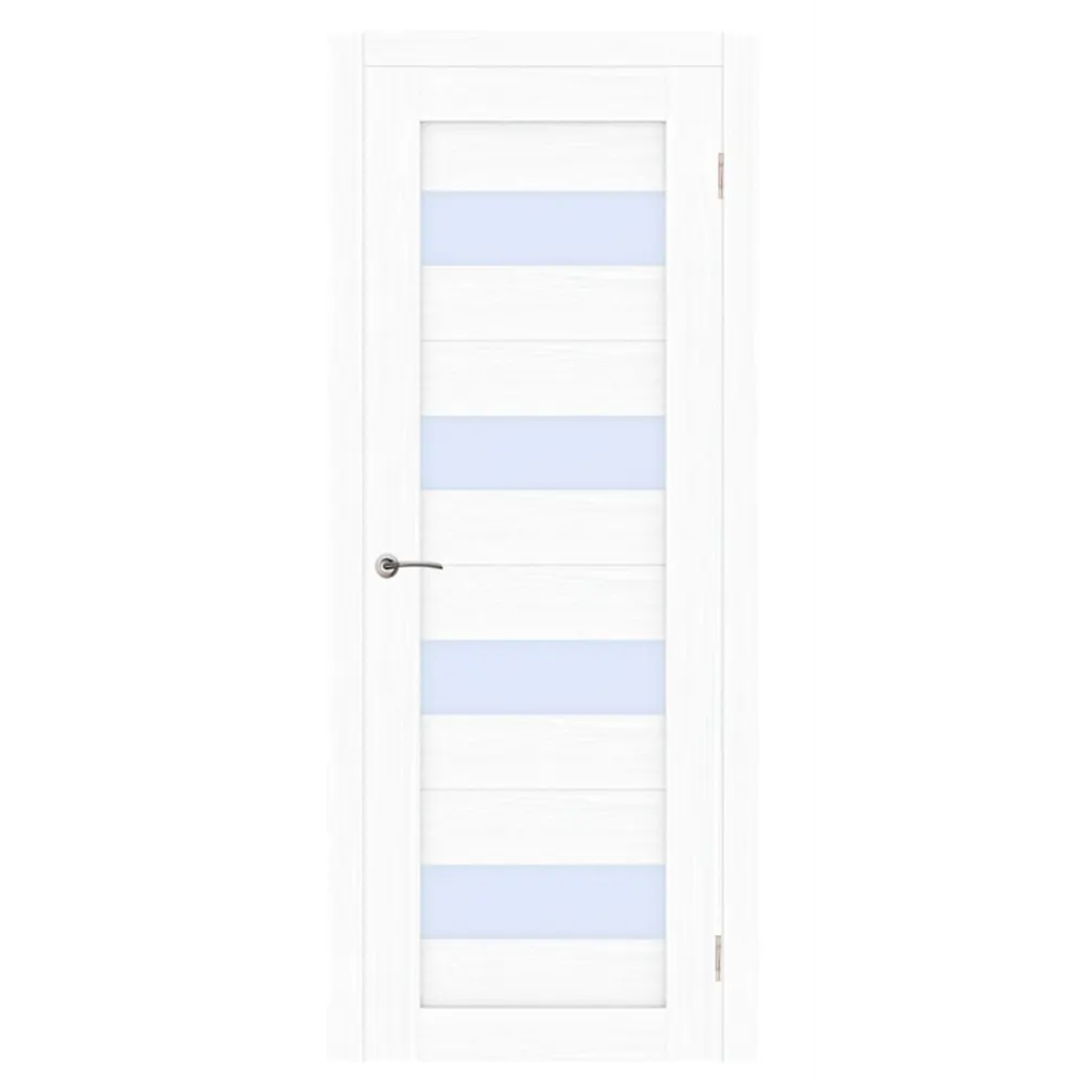 Фото Комплект межкомнатной двери Лесма Стиль Рондо 23 200x70см пленка ПВХ отделка стеклом magic fog цвет белое дерево с коробом и наличниками Фото Комплект межкомнатной двери Лесма Стиль Рондо 23 200x70см пленка ПВХ отделка стеклом magic fog цвет белое дерево с коробом и наличниками