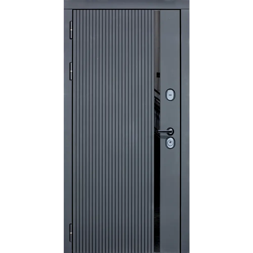 Фото 2 Входная дверь Diva ДХ-46 205x86см левый черный кварц/Д11 софт шампань