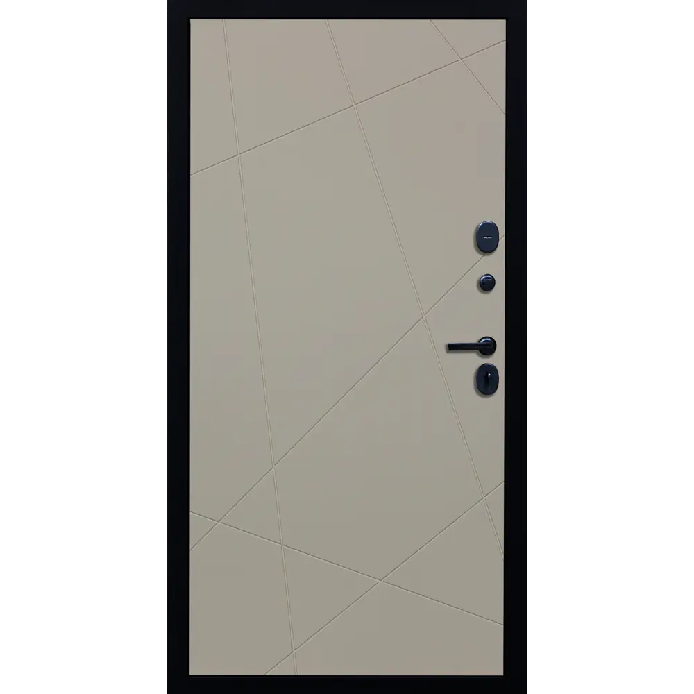 Фото 2 Входная дверь Diva ДХ-45 205x86см правый черный кварц/Д11 софт шампань