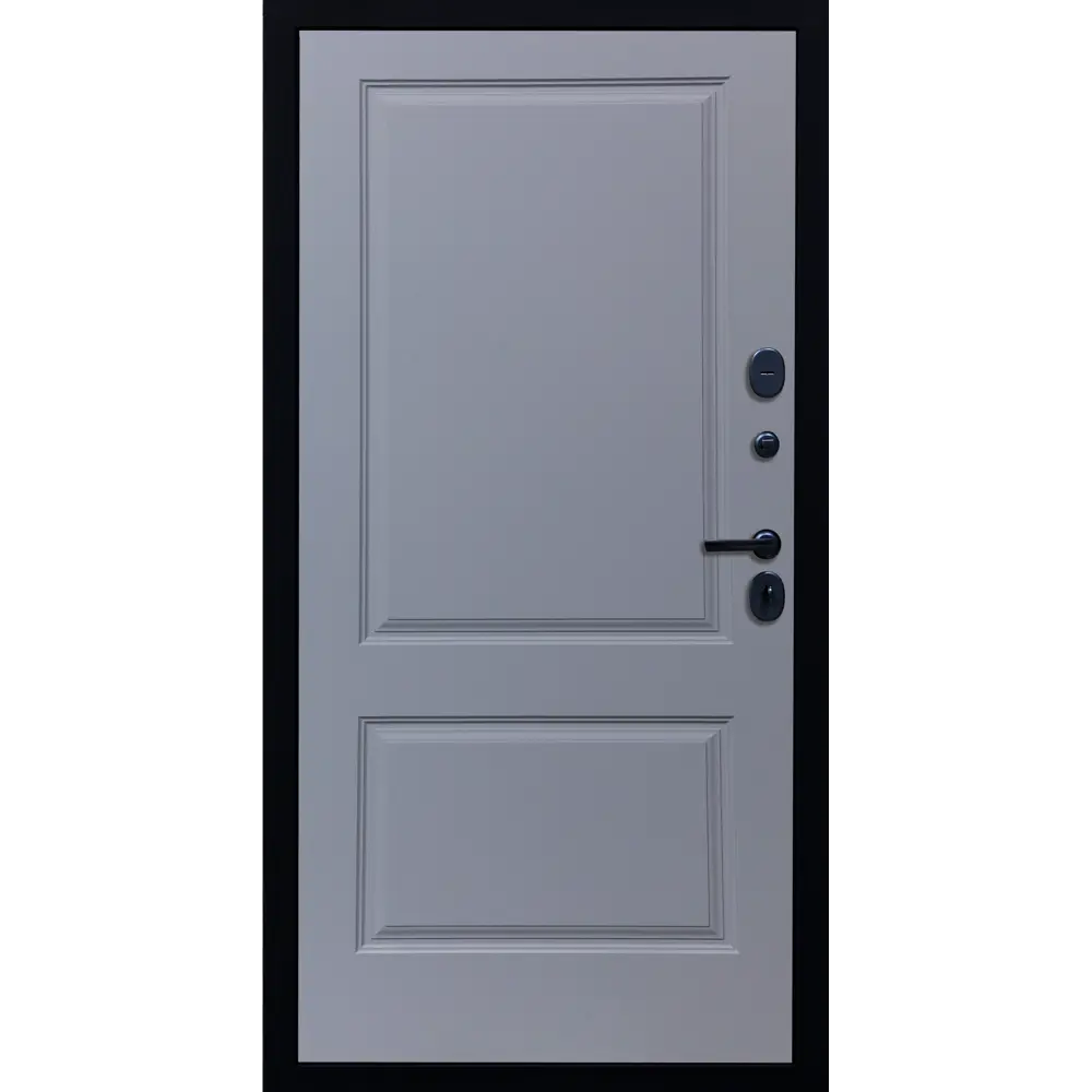 Фото 2 Входная дверь Diva ДХ-45 205x86см левый черный кварц/Д7 силк маус