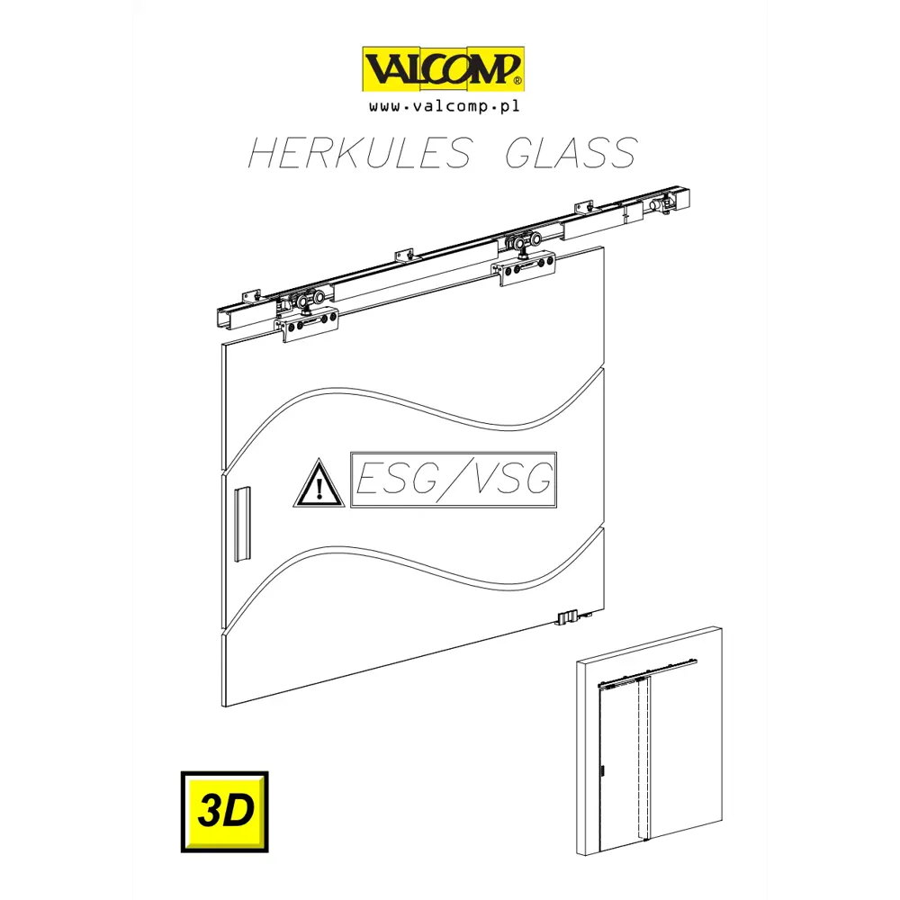 Фото 2 Механизм синхронного раздвижения Valcomp для Herkules Glass Фото 2 Механизм синхронного раздвижения Valcomp для Herkules Glass