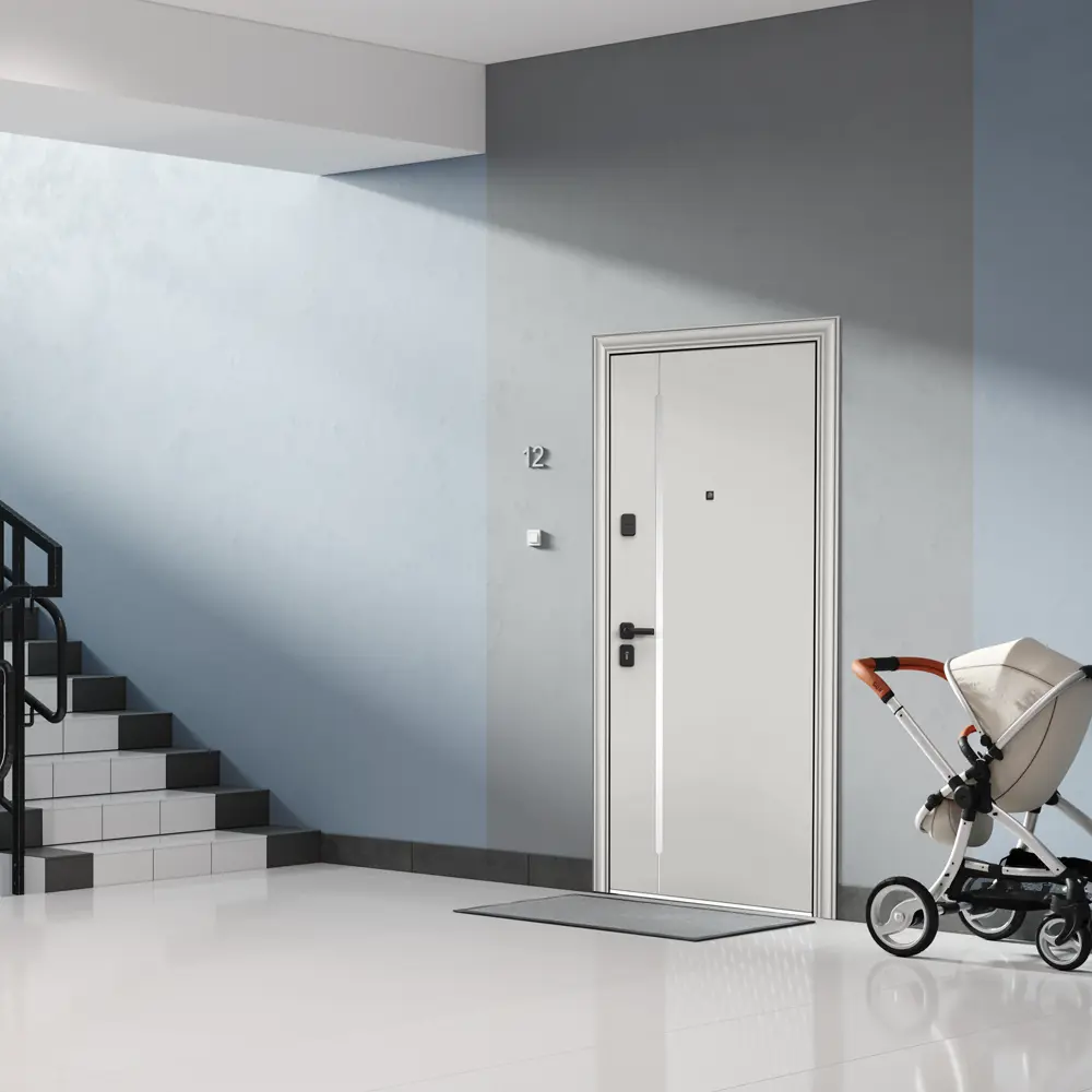 Фото 3 Входная дверь Torex Comfort X 120x207см правый цвет белый Фото 3 Входная дверь Torex Comfort X 120x207см правый цвет белый