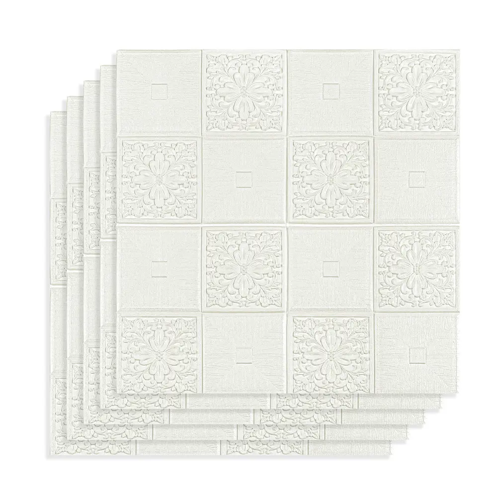 Фото Комплект панелей ПВХ Lako decor Потолочная серия 700x700мм 2.45м² 5шт белый 2 Фото Комплект панелей ПВХ Lako decor Потолочная серия 700x700мм 2.45м² 5шт белый 2