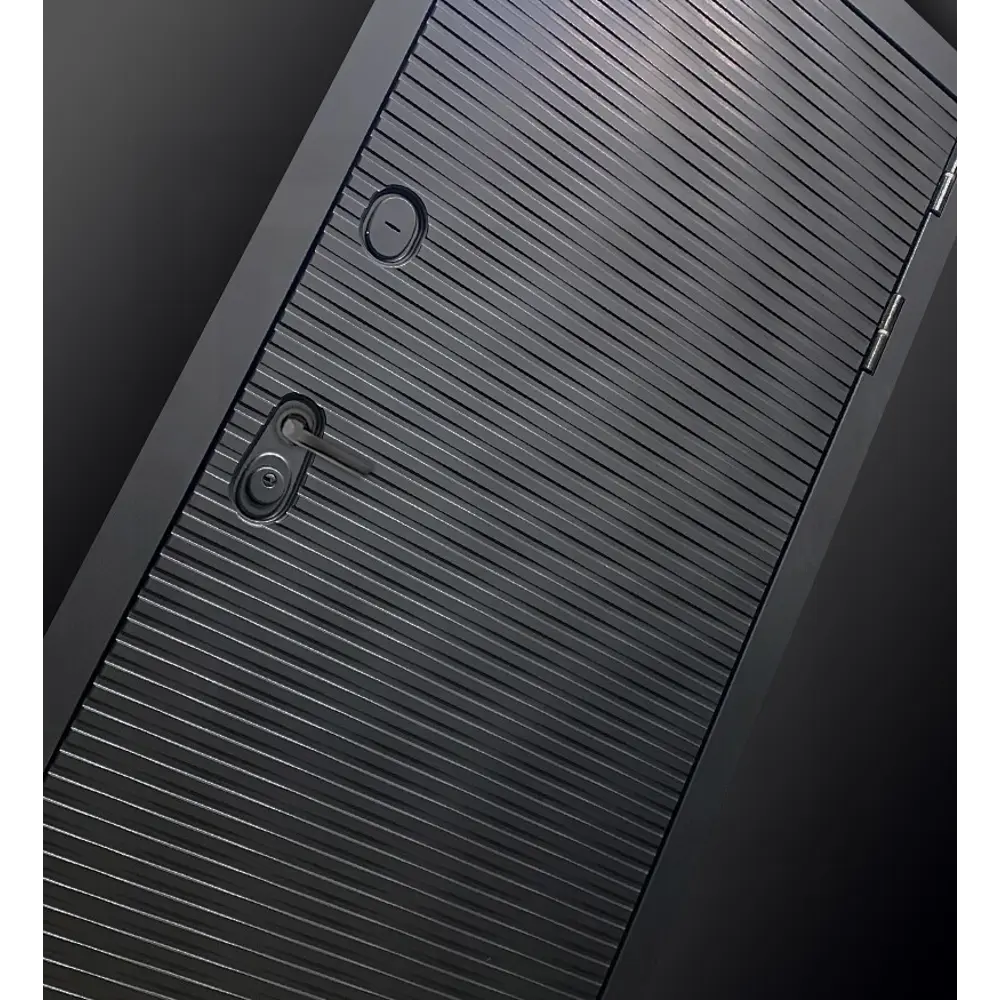 Фото 2 Входная дверь Лабиринт Вулкано 205x88см левый цвет белое дерево/антрацит софт с зеркалом П18