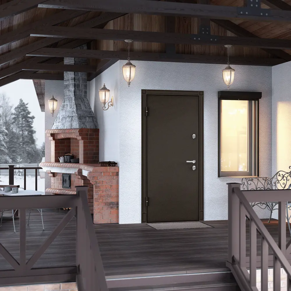 Фото 3 Входная дверь Torex Village 205x88см левый дуб светлый матовый Фото 3 Входная дверь Torex Village 205x88см левый дуб светлый матовый