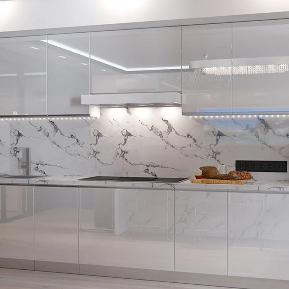 Фото 8 Комплект панелей ПВХ Lako decor Мрамор 300x300мм 1м² 11шт белый Фото 8 Комплект панелей ПВХ Lako decor Мрамор 300x300мм 1м² 11шт белый