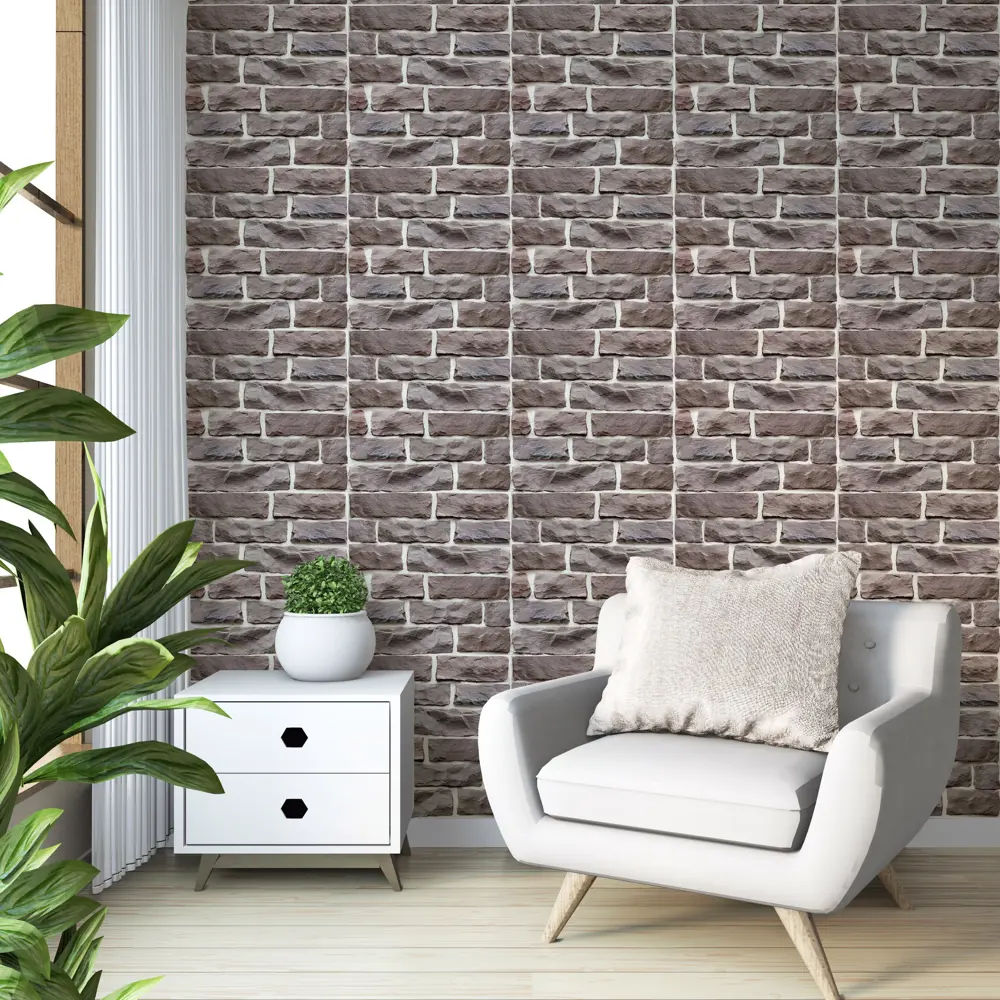 Фото 3 Комплект панелей ПВХ Bazzart Кирпич шале 300x300мм 0.09м² 1шт светло-коричневый Фото 3 Комплект панелей ПВХ Bazzart Кирпич шале 300x300мм 0.09м² 1шт светло-коричневый