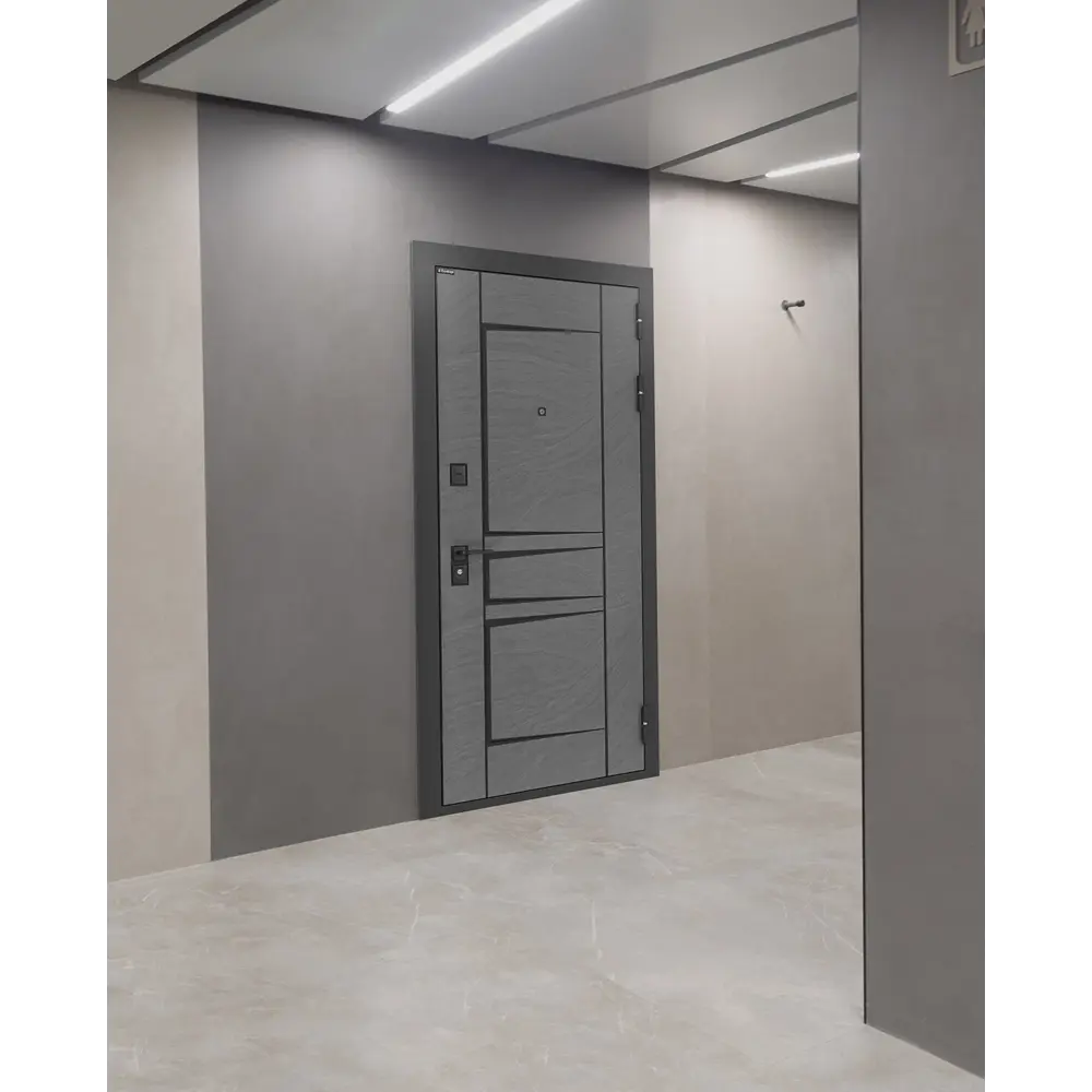 Фото 4 Входная дверь Bunker BN-04 205x88см правый цвет бетон светлый/дюна муссон с черной патиной с зеркалом ФЛЗ-1 Фото 4 Входная дверь Bunker BN-04 205x88см правый цвет бетон светлый/дюна муссон с черной патиной с зеркалом ФЛЗ-1