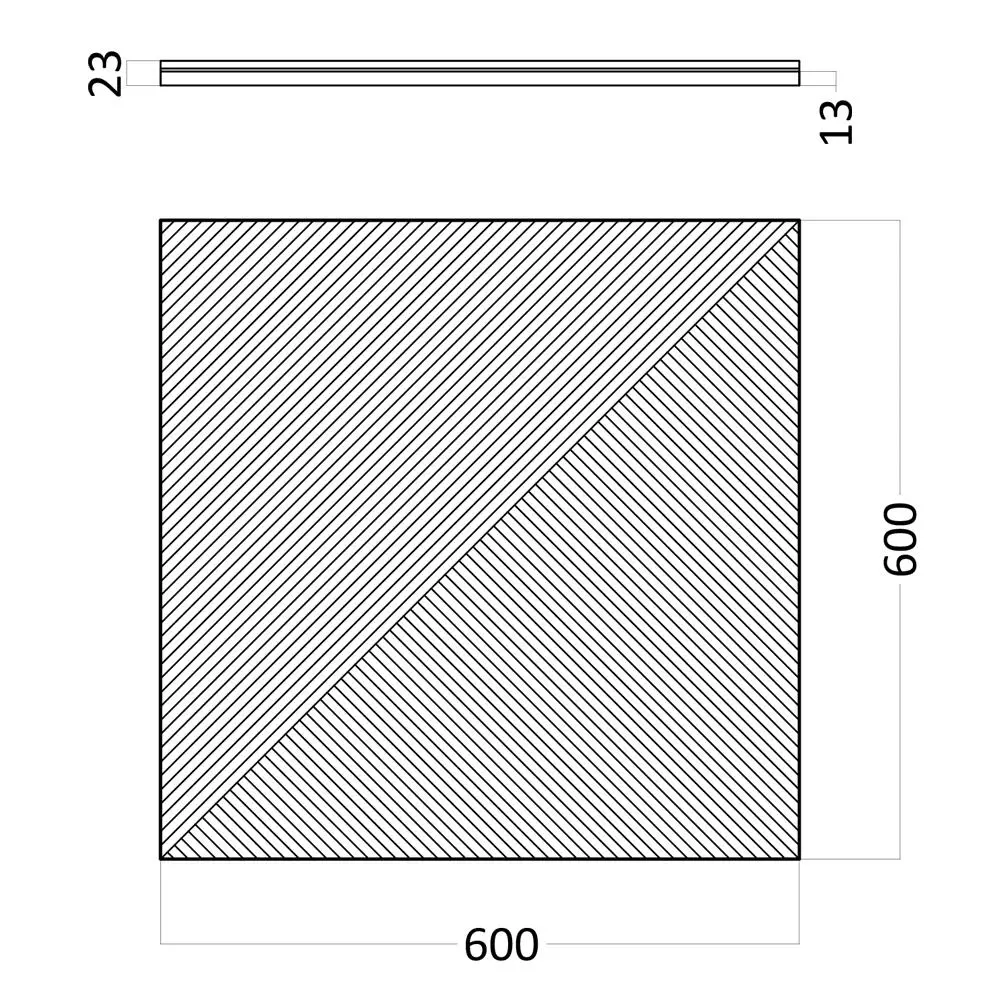Фото 6 3D гипсовая панель Artpole Fields-1 600x600мм 0.36м² цвет дуб мелвилл Фото 6 3D гипсовая панель Artpole Fields-1 600x600мм 0.36м² цвет дуб мелвилл