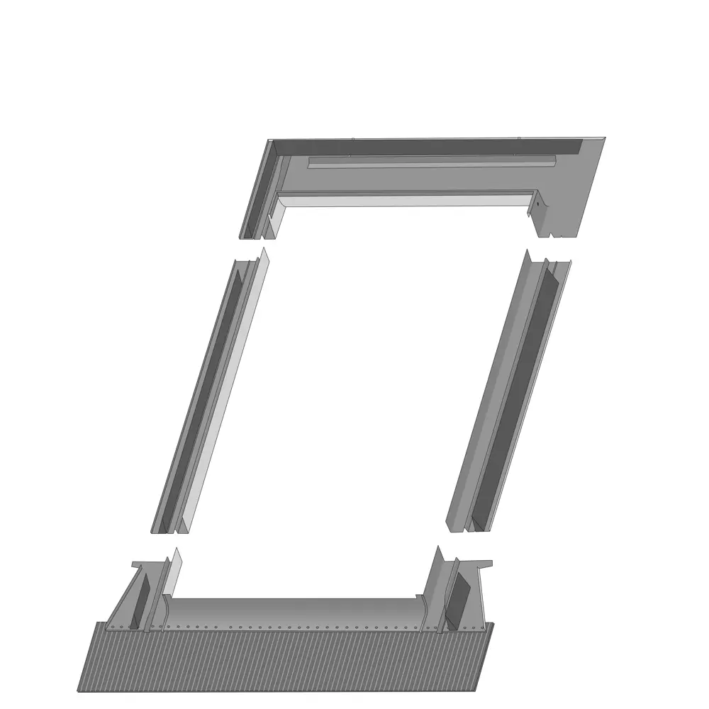 Фото Оклад для мансардного окна AHRD Z B8 1400x1140мм цвет серо-коричневый Фото Оклад для мансардного окна AHRD Z B8 1400x1140мм цвет серо-коричневый