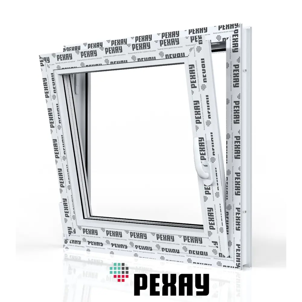 Фото 5 Пластиковое окно ПВХ Рехау Blitz 600x600мм (ВхШ) одностворчатое поворотно-откидное левое двухкамерный стеклопакет белый/золотой дуб Фото 5 Пластиковое окно ПВХ Рехау Blitz 600x600мм (ВхШ) одностворчатое поворотно-откидное левое двухкамерный стеклопакет белый/золотой дуб