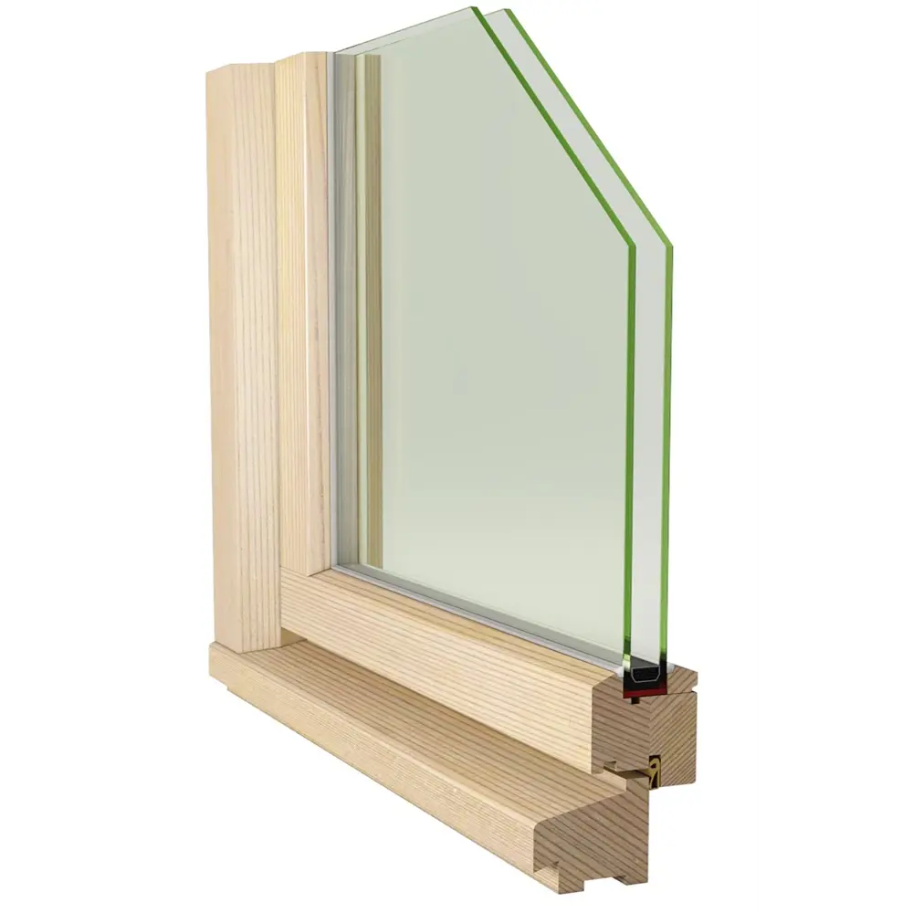 Фото 3 Окно деревянное Timber&Style левый 1050x980мм однокамерный стеклопакет с раскладкой