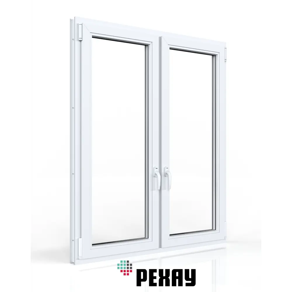 Фото 3 Пластиковое окно ПВХ Rehau двухстворчатое поворотное-откидное 1500x1300мм (ВхШ) двухкамерный стеклопакет антрацитово-серый/белый Фото 3 Пластиковое окно ПВХ Rehau двухстворчатое поворотное-откидное 1500x1300мм (ВхШ) двухкамерный стеклопакет антрацитово-серый/белый