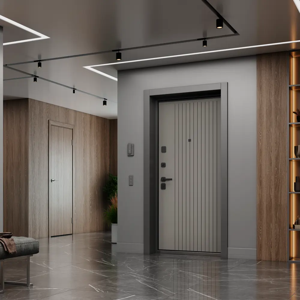 Фото 4 Входная дверь Torex Comfort X левый 205x86см цвет крема Фото 4 Входная дверь Torex Comfort X левый 205x86см цвет крема