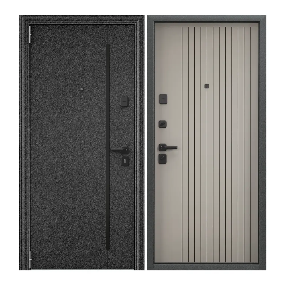 Фото Входная дверь Torex Comfort X левый 205x86см цвет крема Фото Входная дверь Torex Comfort X левый 205x86см цвет крема