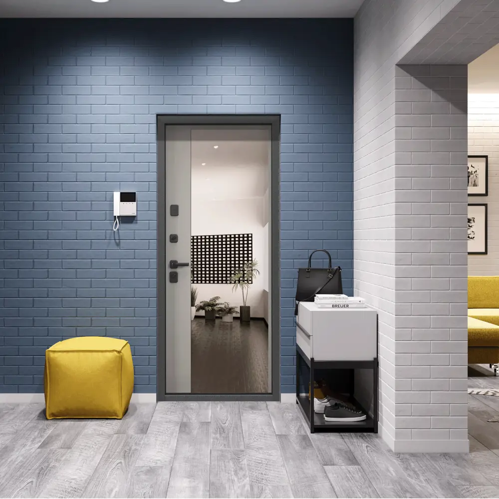 Фото 4 Входная дверь Torex Comfort X 210x100см левый цвет крема/черный шелк с зеркалом Фото 4 Входная дверь Torex Comfort X 210x100см левый цвет крема/черный шелк с зеркалом