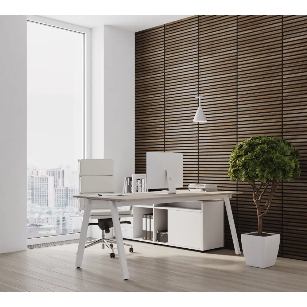 Фото 3 Акустическая декоративная панель Wood App Cube Орех королевский темный 600x600x22мм 1.44 м² 4шт, цена за упаковку Фото 3 Акустическая декоративная панель Wood App Cube Орех королевский темный 600x600x22мм 1.44 м² 4шт, цена за упаковку