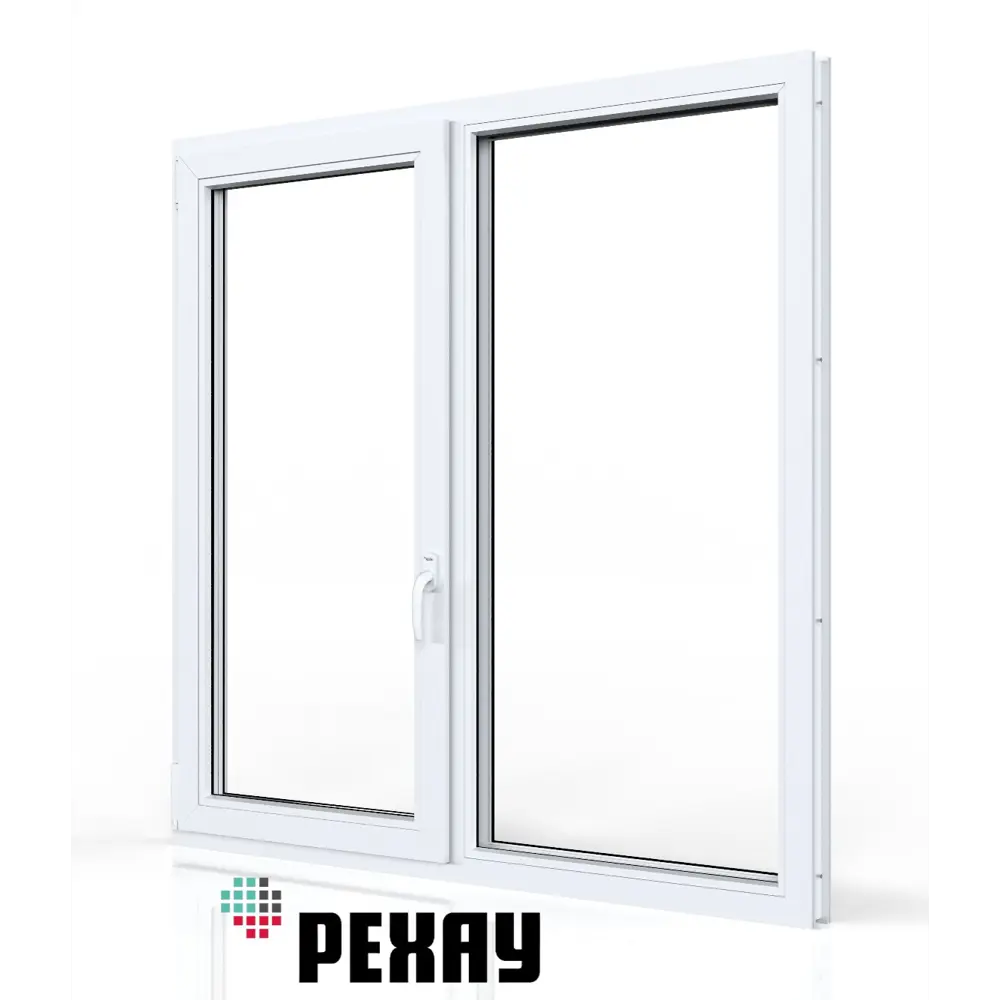 Фото 3 Пластиковое окно ПВХ Рехау Blitz 1000x1200мм (ВхШ) двухстворчатое поворотно-откидное левое/глухое правое однокамерный стеклопакет цвет белый Фото 3 Пластиковое окно ПВХ Рехау Blitz 1000x1200мм (ВхШ) двухстворчатое поворотно-откидное левое/глухое правое однокамерный стеклопакет цвет белый