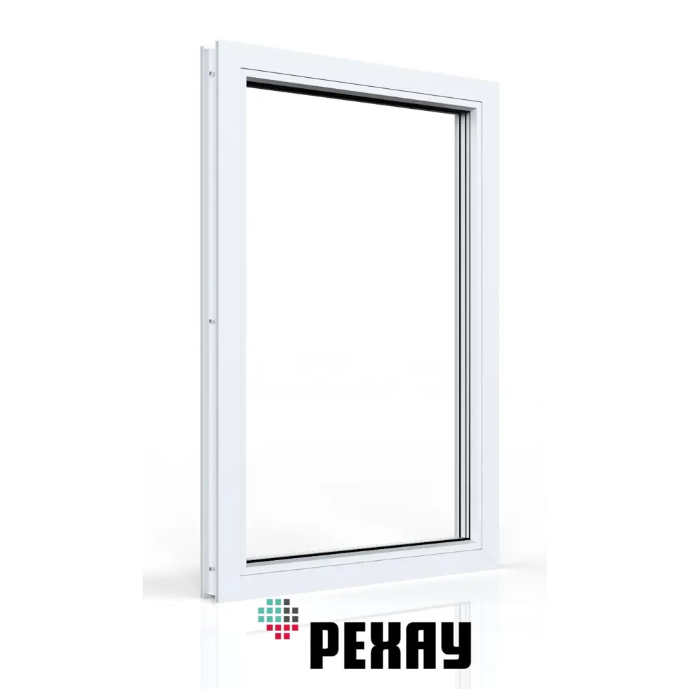 Фото 2 Пластиковое окно ПВХ Рехау Blitz 1000x400мм (ВхШ) глухое однокамерный стеклопакет цвет белый