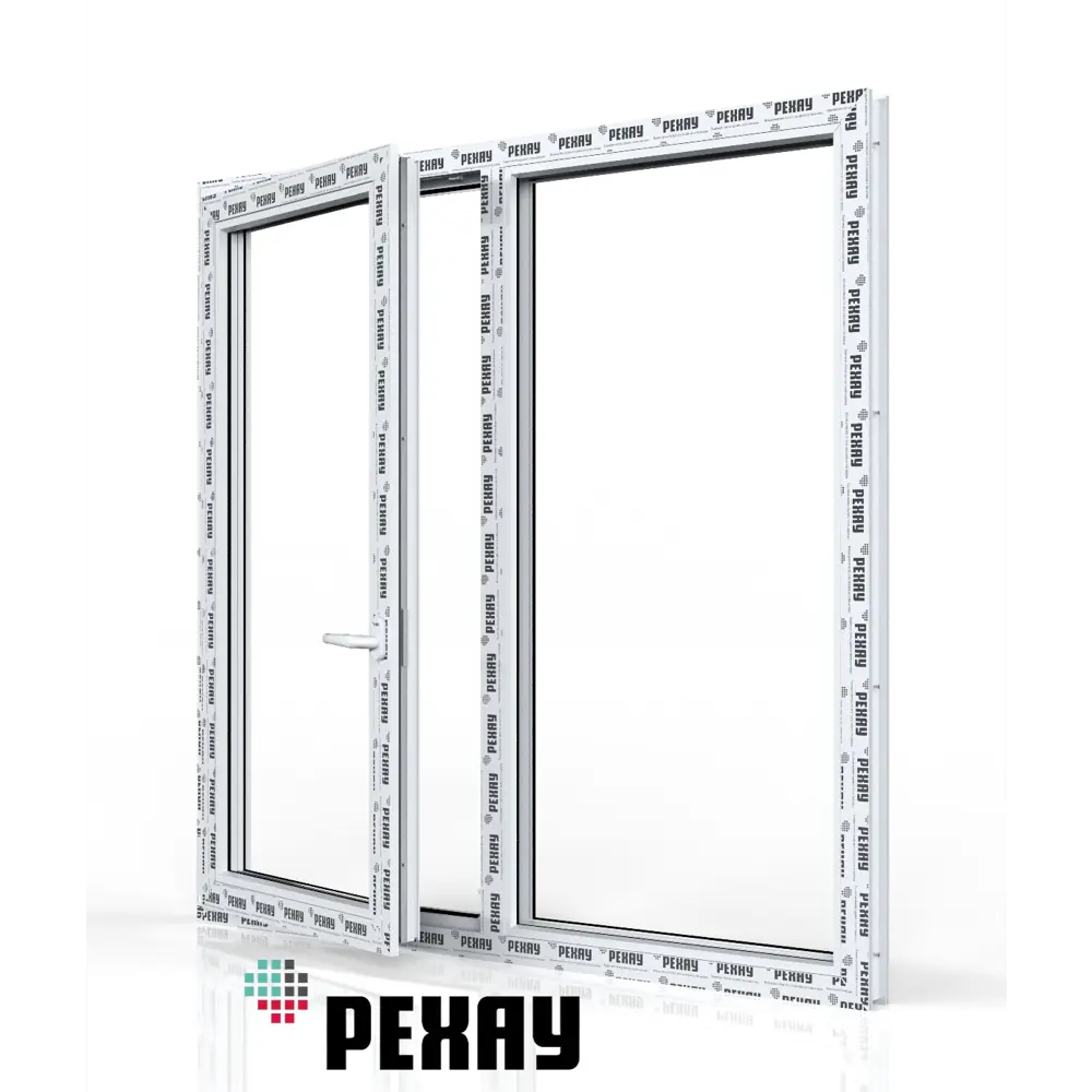 Фото 6 Пластиковое окно ПВХ Рехау Blitz 1400x1300мм (ВхШ) двухстворчатое поворотно-откидное левое/глухое правое однокамерный стеклопакет цвет белый Фото 6 Пластиковое окно ПВХ Рехау Blitz 1400x1300мм (ВхШ) двухстворчатое поворотно-откидное левое/глухое правое однокамерный стеклопакет цвет белый