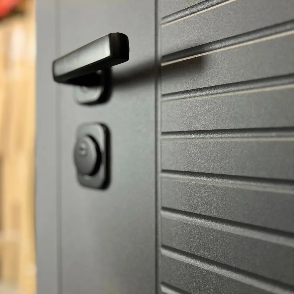 Фото 6 Входная дверь Diva Foreman Т-13 левый 205x86см цвет графит/эмалит белый