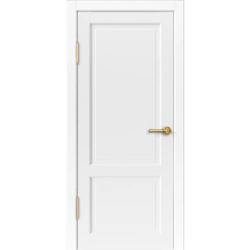 Фото 2 Дверь межкомнатная Дверные решения Криста-2 глухая 80х200см ПВХ цвет белый без замка и петель в комплекте