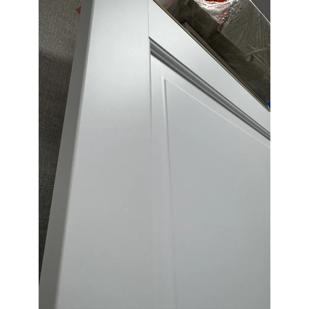 Фото 2 Комплект межкомнатной двери Дверные решения Криста-2 глухая 200x60см ПВХ цвет белый с коробом и наличниками