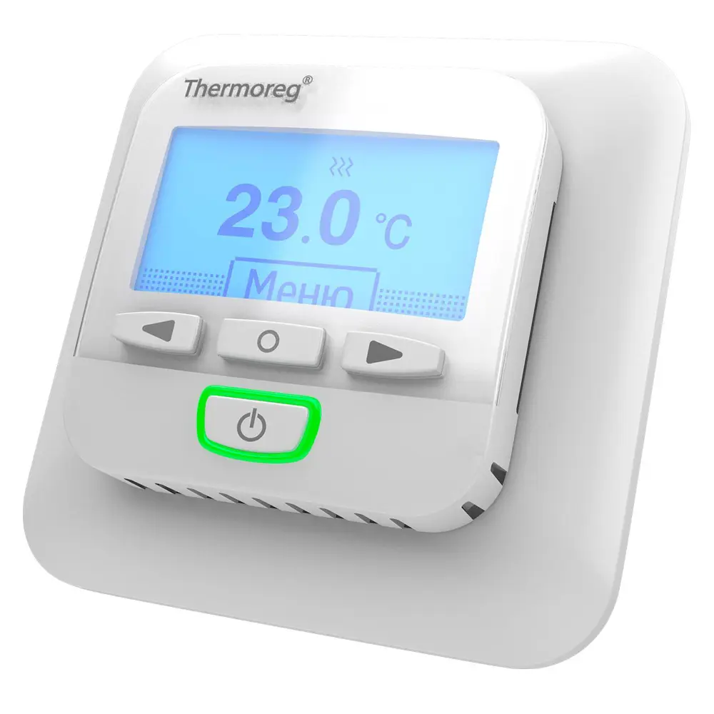 Фото Терморегулятор для теплого пола Thermoreg TI-950 электронный программируемый цвет белый Фото Терморегулятор для теплого пола Thermoreg TI-950 электронный программируемый цвет белый