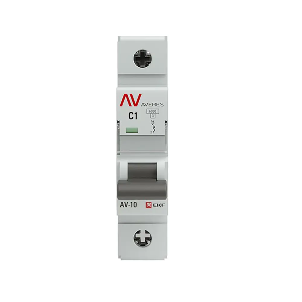 Фото 2 Автоматический выключатель EKF Averes AV-10 1P C1 А 10 кА Фото 2 Автоматический выключатель EKF Averes AV-10 1P C1 А 10 кА