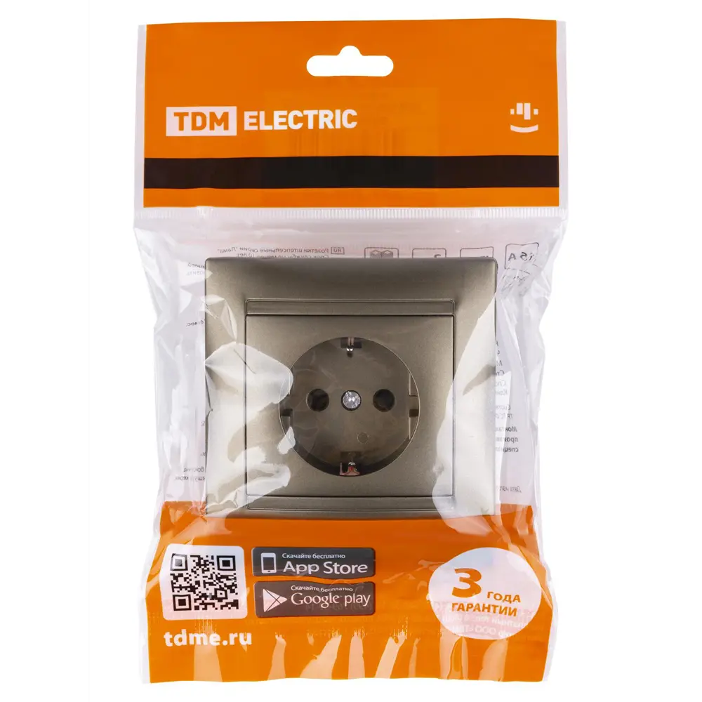 Фото 5 Розетка встраиваемая Tdm electric Лама SQ1815-0711 с заземлением со шторками цвет бронза Фото 5 Розетка встраиваемая Tdm electric Лама SQ1815-0711 с заземлением со шторками цвет бронза