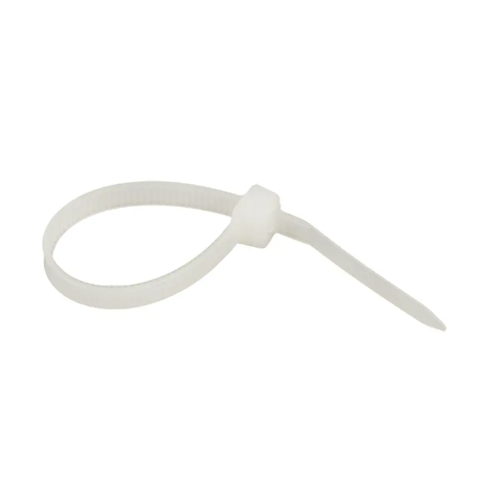 Фото Кабельная стяжка EKF Basic 4.8x120 мм нейлон цвет белый 100 шт.