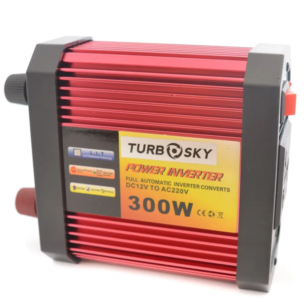 Фото Инвертор автомобильный 12 в 220 В Turbosky PI-300 134010 Фото Инвертор автомобильный 12 в 220 В Turbosky PI-300 134010