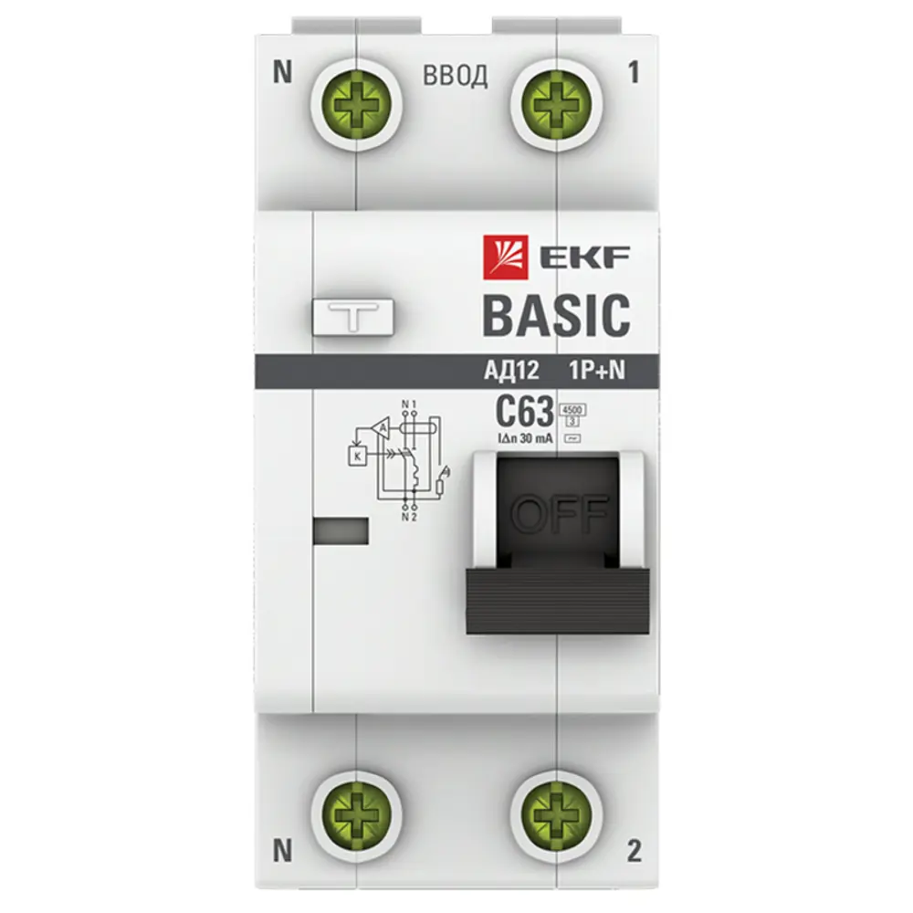 Фото 2 Автоматический выключатель Ekf Basic DA12-63-30-bas 2P 63 А 4.5 кА Фото 2 Автоматический выключатель Ekf Basic DA12-63-30-bas 2P 63 А 4.5 кА