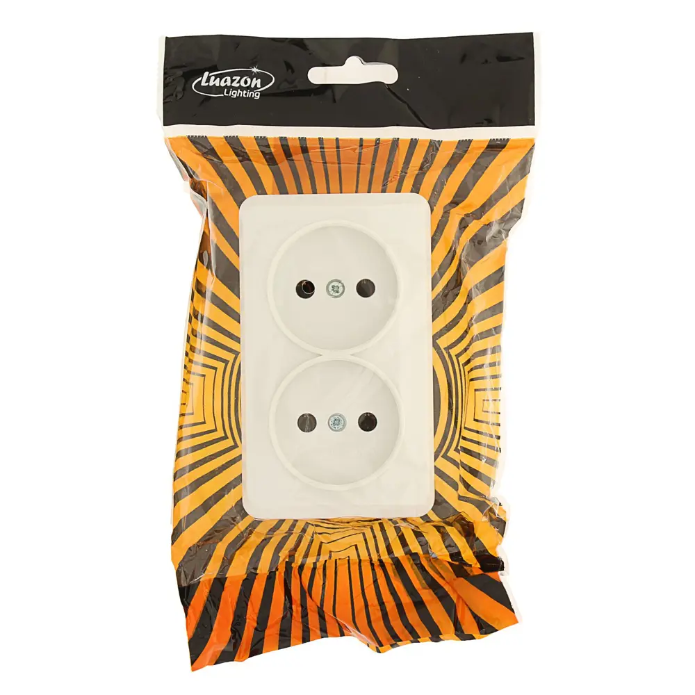 Фото 4 Розетка двухместная накладная Luazon lighting Уют 3092322 цвет белый Фото 4 Розетка двухместная накладная Luazon lighting Уют 3092322 цвет белый