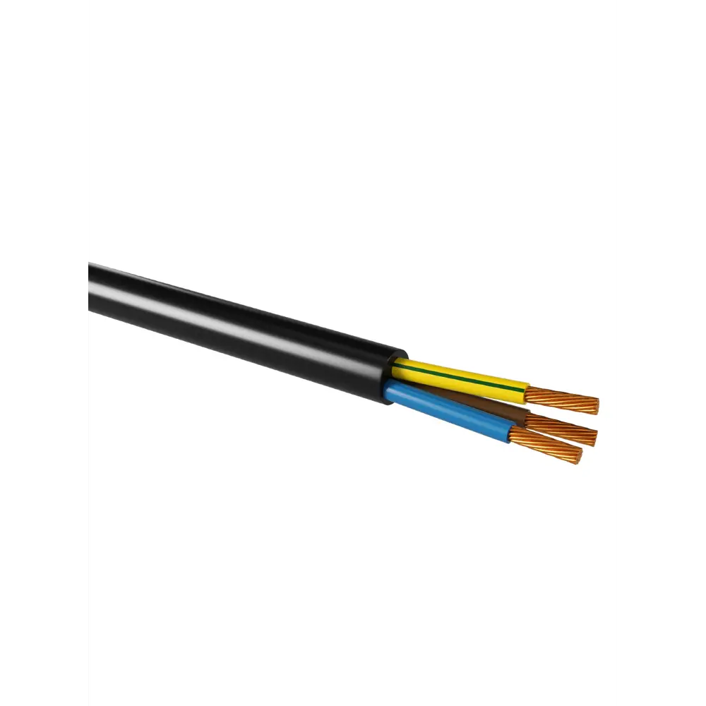 Фото 2 Провод TDM Electric ПВС 3x4 30 м цвет черный ГОСТ