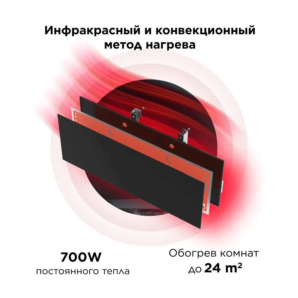 Фото 4 Умный обогреватель Joule JPSH02 700 Вт цвет черный Фото 4 Умный обогреватель Joule JPSH02 700 Вт цвет черный