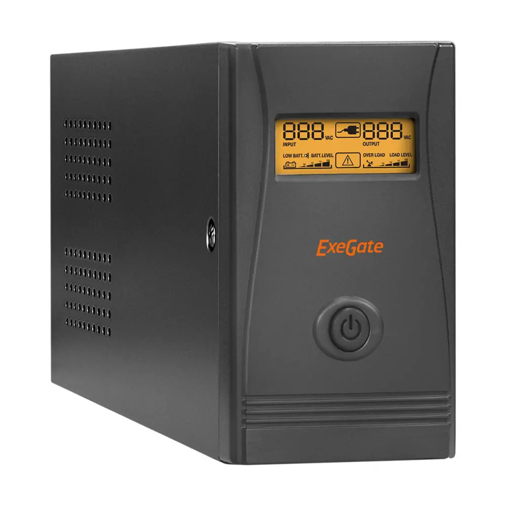 Фото Источник бесперебойного питания Exegate ULB-600.LCD.AVR.2SH.RJ.USB 600 ВА 360 Вт Фото Источник бесперебойного питания Exegate ULB-600.LCD.AVR.2SH.RJ.USB 600 ВА 360 Вт