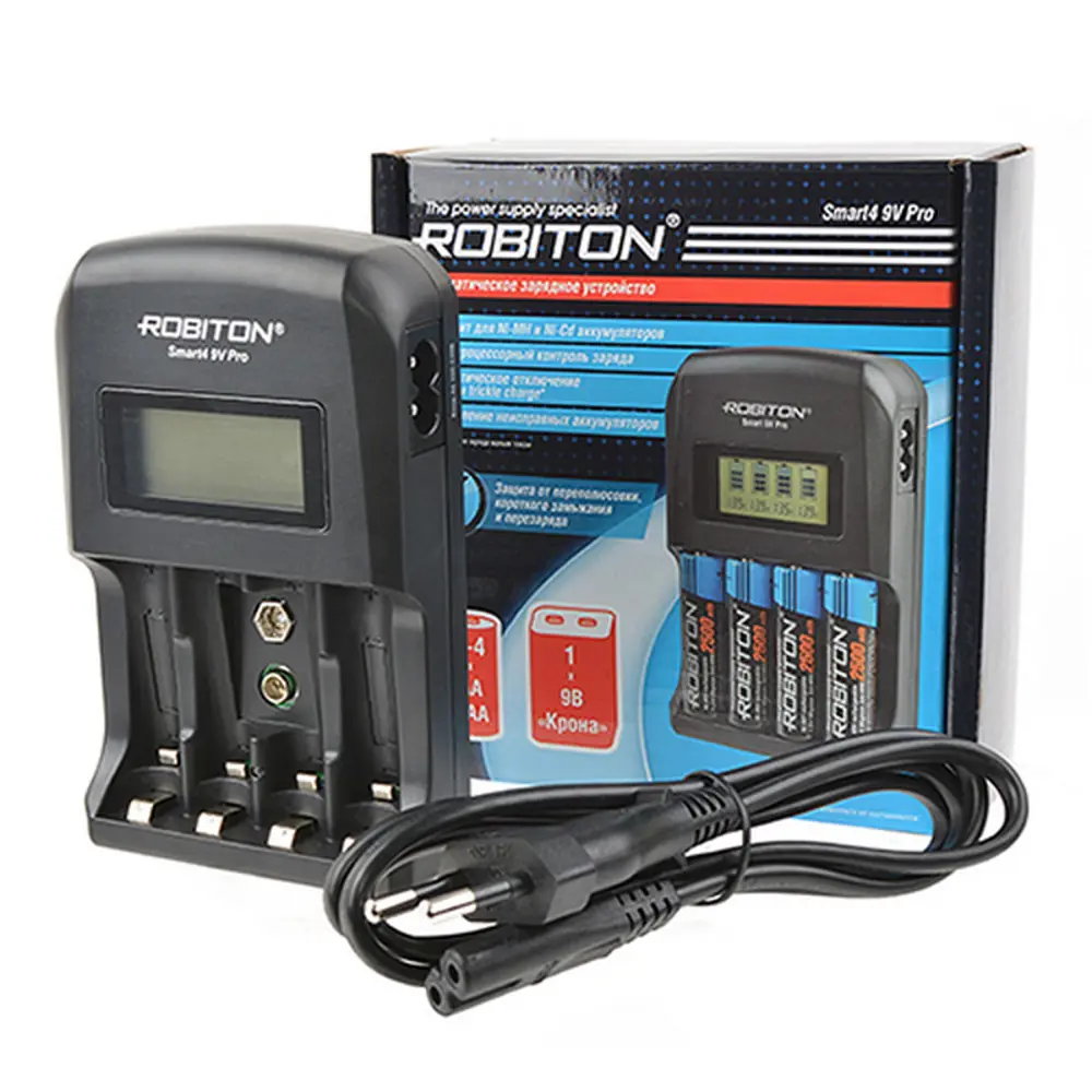 Фото 2 Зарядное устройство Robiton Smart4 9V Pro Фото 2 Зарядное устройство Robiton Smart4 9V Pro