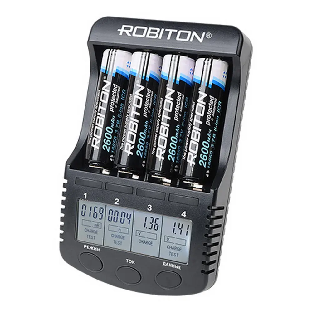 Фото Зарядное устройство Robiton MasterCharger Pro LCD интеллектуальное Фото Зарядное устройство Robiton MasterCharger Pro LCD интеллектуальное