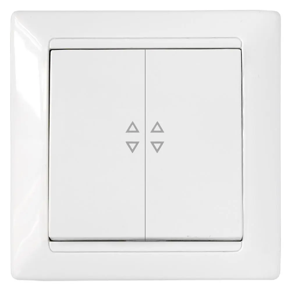 Фото Выключатель встраиваемый Bylectrica Стиль С(6+6) 10-847 2 клавиши цвет белый