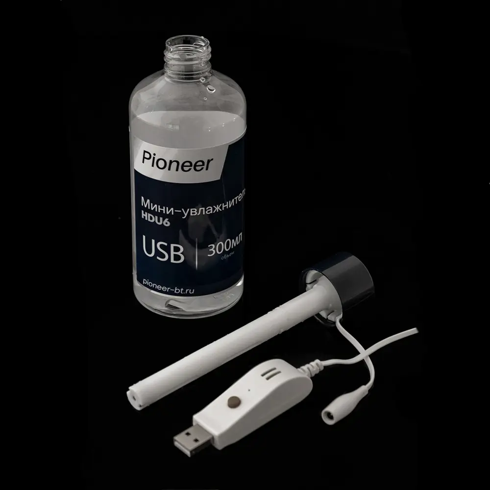 Фото 5 Увлажнитель воздуха портативный ультразвуковой Pioneer HDU6 с USB адаптером цвет черный Фото 5 Увлажнитель воздуха портативный ультразвуковой Pioneer HDU6 с USB адаптером цвет черный
