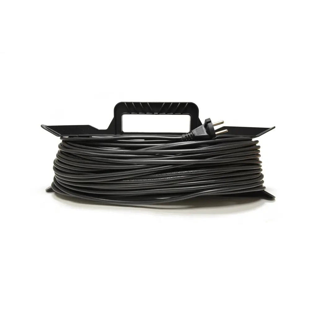 Фото 2 Удлинитель-шнур на рамке Flix УШР0011 1 розетка без заземления 2x0.75 мм 30 м 2200 Вт цвет черный Фото 2 Удлинитель-шнур на рамке Flix УШР0011 1 розетка без заземления 2x0.75 мм 30 м 2200 Вт цвет черный