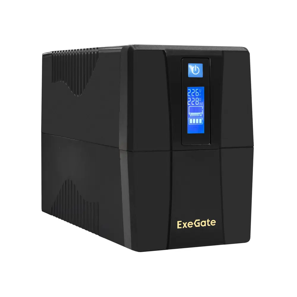 Фото Источник бесперебойного питания Exegate ULB-1000.LCD.AVR.4C13 1000 ВА 550 Вт Фото Источник бесперебойного питания Exegate ULB-1000.LCD.AVR.4C13 1000 ВА 550 Вт