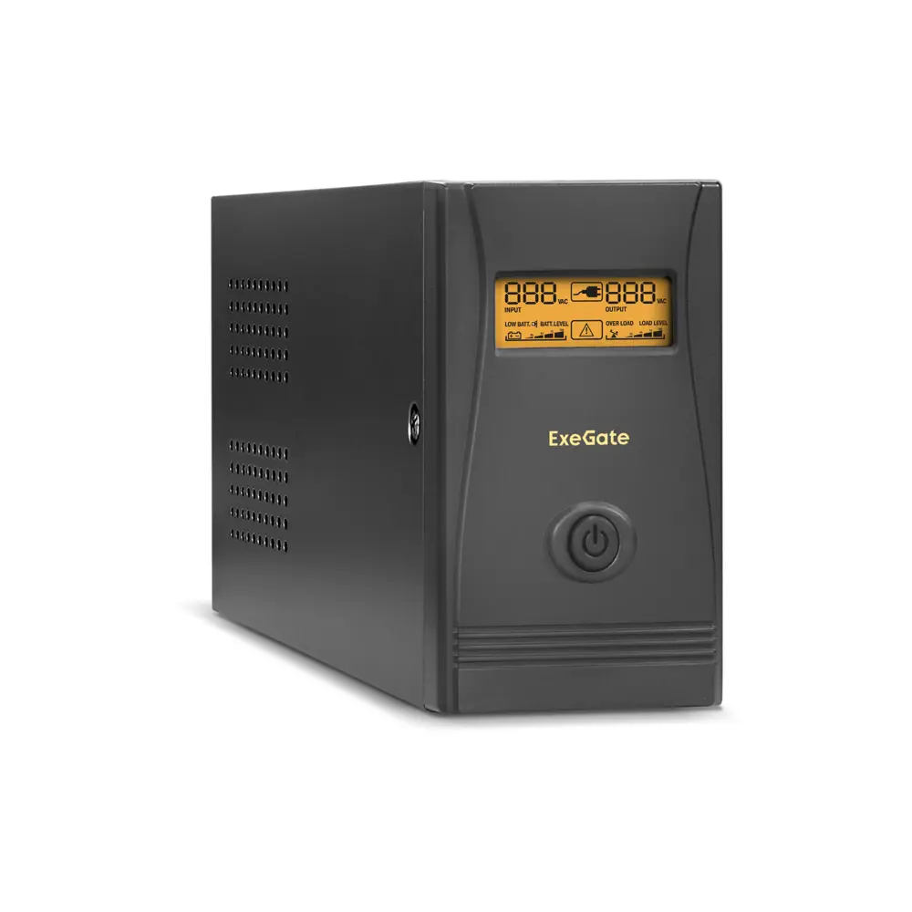 Фото Источник бесперебойного питания Exegate ULB-850.LCD.AVR.2SH.RJ.USB 850 ВА 480 Вт Фото Источник бесперебойного питания Exegate ULB-850.LCD.AVR.2SH.RJ.USB 850 ВА 480 Вт
