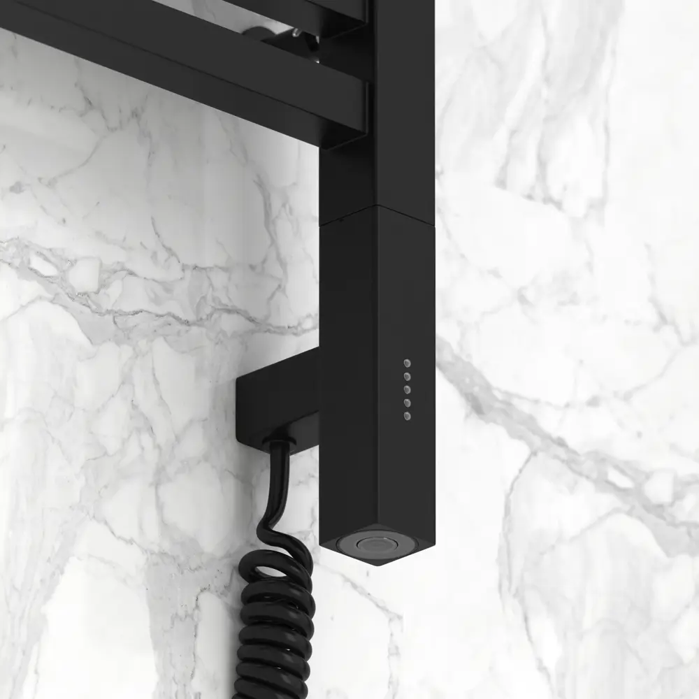 Фото Полотенцесушитель электрический Сунержа Модус 3.0 П 500x1200 мм 300 Вт с терморегулятором лесенка цвет черный матовый Фото Полотенцесушитель электрический Сунержа Модус 3.0 П 500x1200 мм 300 Вт с терморегулятором лесенка цвет черный матовый