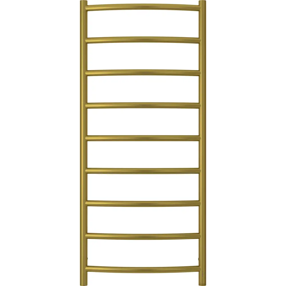 Фото 2 Полотенцесушитель электрический Сунержа Галант 4.0 532x1200 мм 168 Вт с терморегулятором Н-образный правый цвет латунь