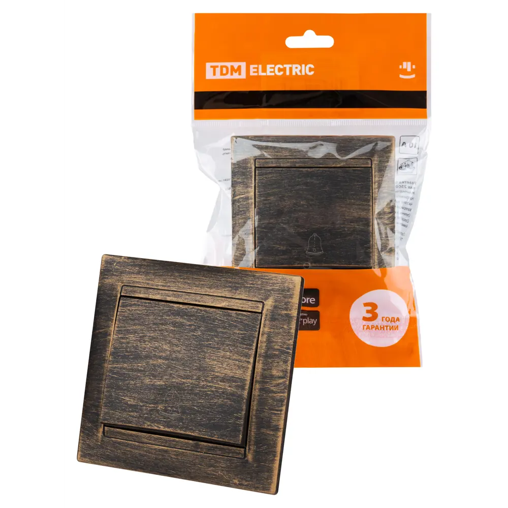 Фото Дверной звонок проводной Tdm electric Лама 1 мелодия цвет старинная бронза Фото Дверной звонок проводной Tdm electric Лама 1 мелодия цвет старинная бронза