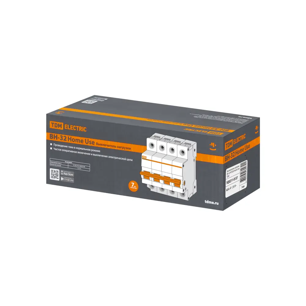 Фото 6 Выключатель нагрузки Tdm electric ВН-32 4P C63 А SQ0211-0137 Фото 6 Выключатель нагрузки Tdm electric ВН-32 4P C63 А SQ0211-0137
